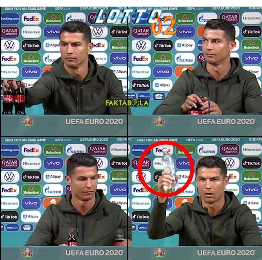 Balas Dendam Coca Cola Kini Cristiano Ronaldo kena Hukuman UEFA