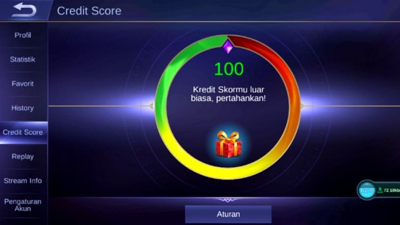 Score Credit Mobile Legends