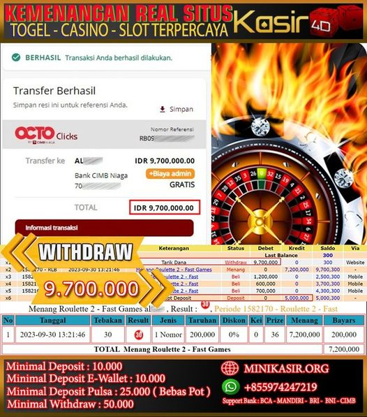 Kasir4D Bandar Togel dan Casino Online terpercaya