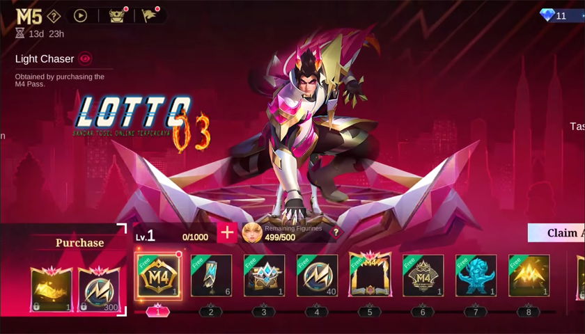 Daftar Hadiah M5 Pass Mobile Legends